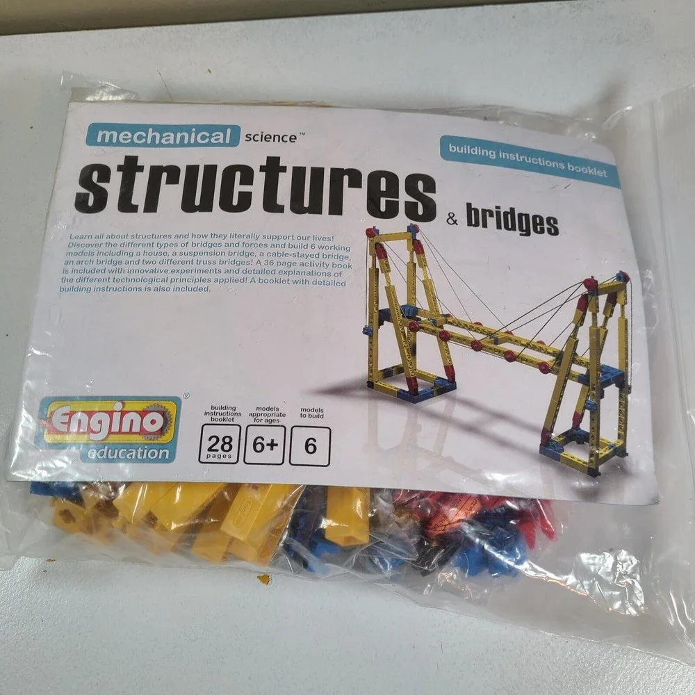 Engino Discovering STEM Construction Kit, Structures Buildings and Bridges
